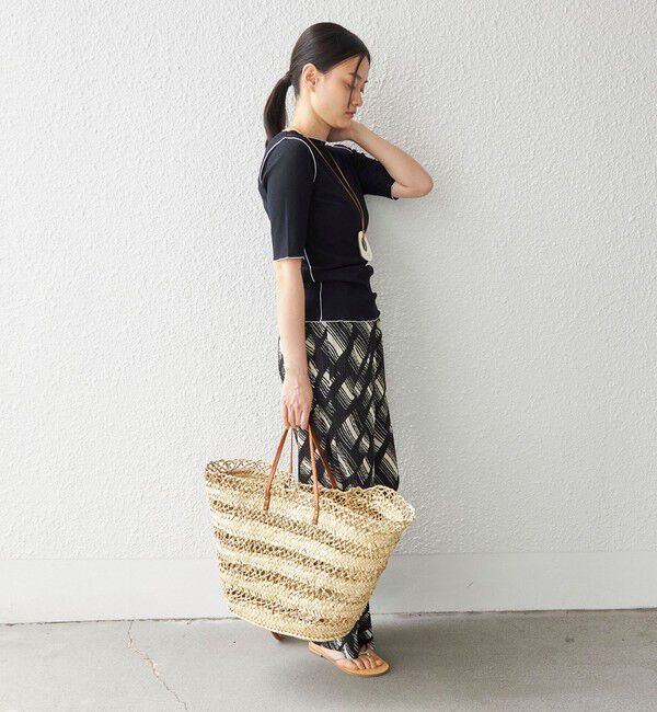 SHIPS for women「〈手洗い可能〉ドライテレコ ボートネック 5分袖 カットソー」|Tシャツ・カットソー|