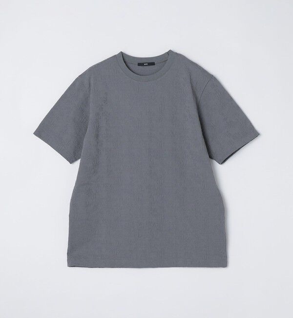 SHIPS「SHIPS: リンクス ジャカード リーフ柄 Tシャツ」|Tシャツ・カットソー|