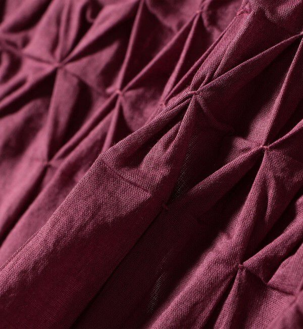 SHIPS any「SHIPS any:〈洗濯機可能〉ハンドスモッキング コットン フレア ブラウス」|シャツ・ブラウス|