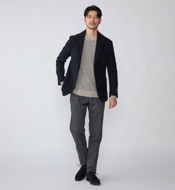 SHIPS「SHIPS: 16ゲージ バーズアイ クルーネック ニット」|ニット・セーター|