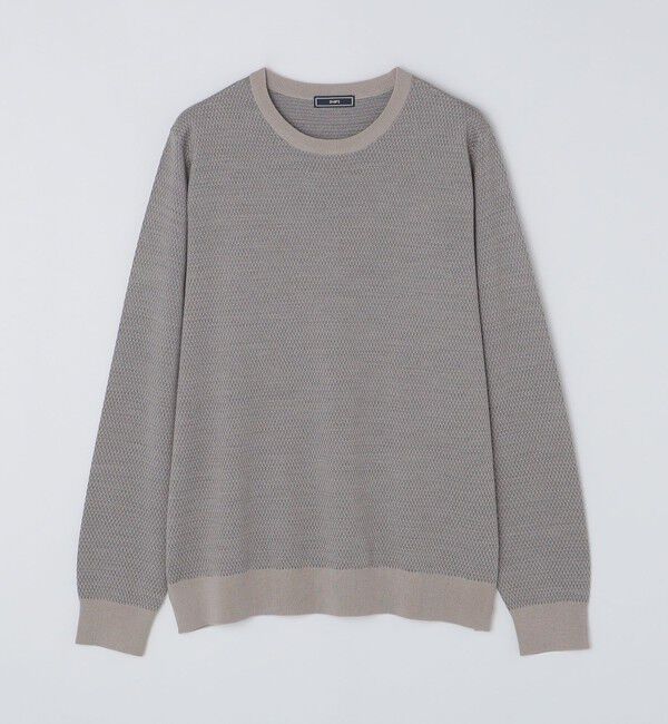 SHIPS「SHIPS: 16ゲージ バーズアイ クルーネック ニット」|ニット・セーター|