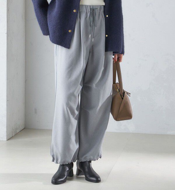 SHIPS for women「〈手洗い可能〉メランジ ツイル ドロスト パンツ」|その他|