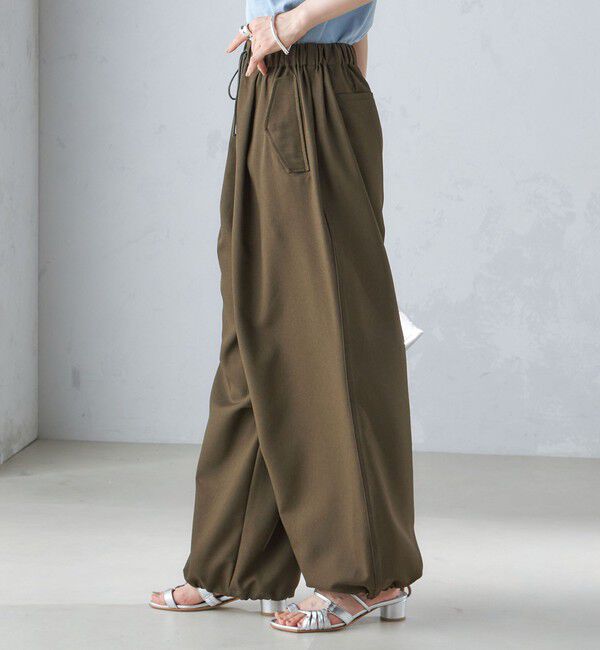 SHIPS for women「〈手洗い可能〉メランジ ツイル ドロスト パンツ」|その他|