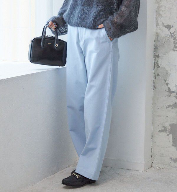 SHIPS for women「【SHIPS別注】Odub:〈洗濯機可能〉ワイド チノ パンツ」|チノ|