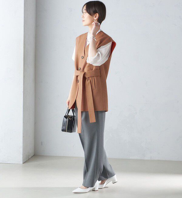 SHIPS for women「配色 リバー ジレ」|ベスト・ジレ|