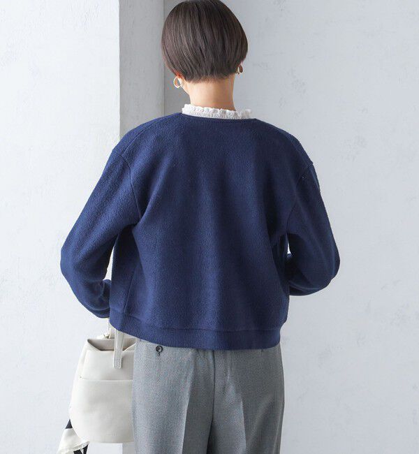 SHIPS for women「〈手洗い可能〉パール モチーフ ボタン ジャッカル カーディガン」|カーディガン|