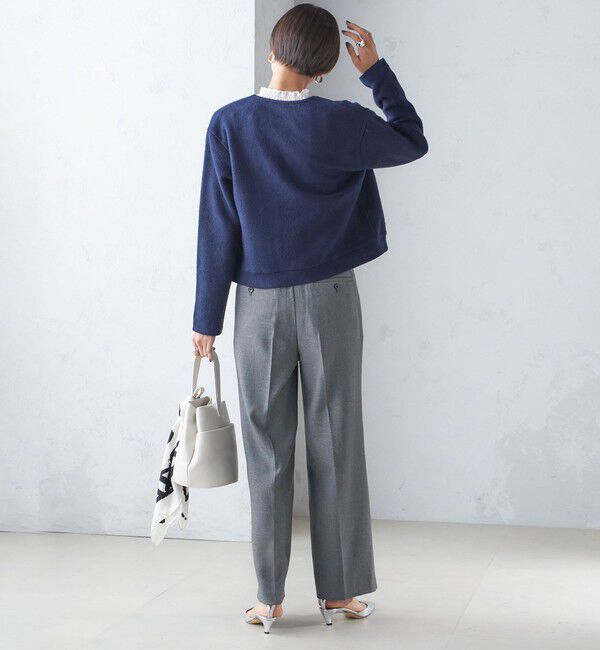 SHIPS for women「〈手洗い可能〉パール モチーフ ボタン ジャッカル カーディガン」|カーディガン|