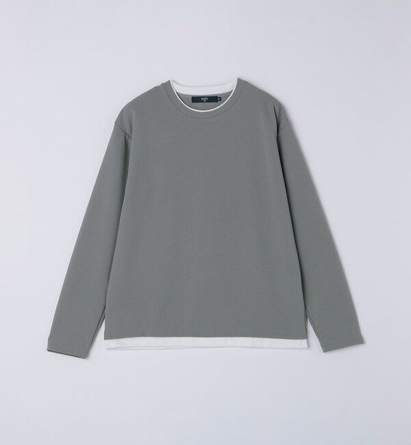 SHIPS Colors 「SHIPS Colors:フクレジャカード フェイクレイヤード トップス」|Tシャツ・カットソー|