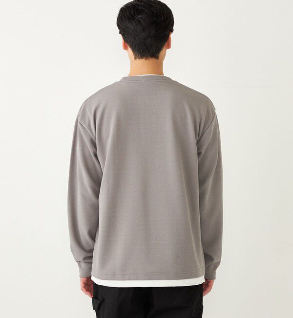 SHIPS Colors 「SHIPS Colors:フクレジャカード フェイクレイヤード トップス」|Tシャツ・カットソー|