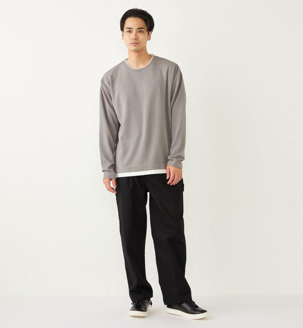 SHIPS Colors 「SHIPS Colors:フクレジャカード フェイクレイヤード トップス」|Tシャツ・カットソー|