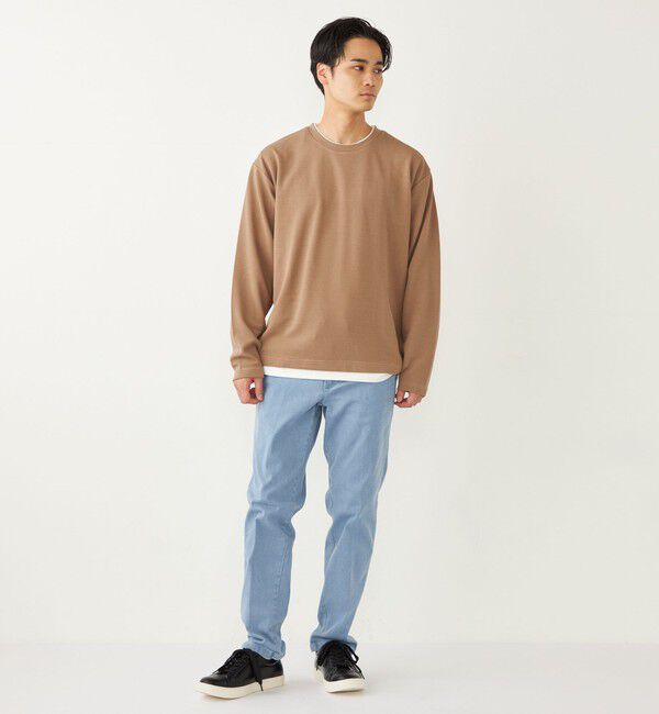 SHIPS Colors 「SHIPS Colors:フクレジャカード フェイクレイヤード トップス」|Tシャツ・カットソー|