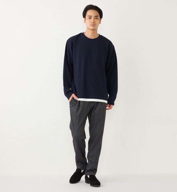 SHIPS Colors 「SHIPS Colors:フクレジャカード フェイクレイヤード トップス」|Tシャツ・カットソー|