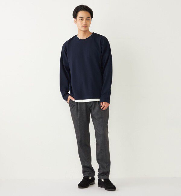 SHIPS Colors 「SHIPS Colors:フクレジャカード フェイクレイヤード トップス」|Tシャツ・カットソー|