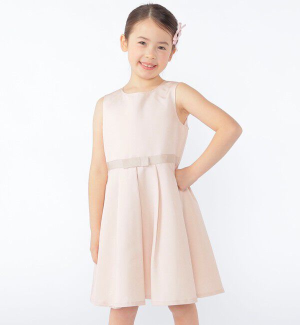 SHIPS KIDS「SHIPS KIDS:110～130cm /セレモニー ノースリーブワンピース」|ワンピース|