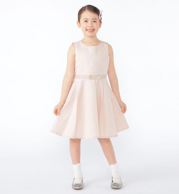 SHIPS KIDS「SHIPS KIDS:110～130cm /セレモニー ノースリーブワンピース」|ワンピース|