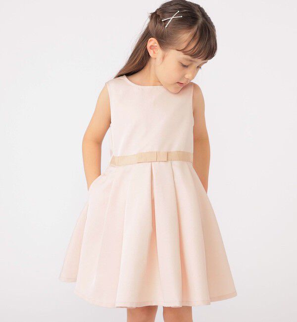 SHIPS KIDS「SHIPS KIDS:110～130cm /セレモニー ノースリーブワンピース」|ワンピース|