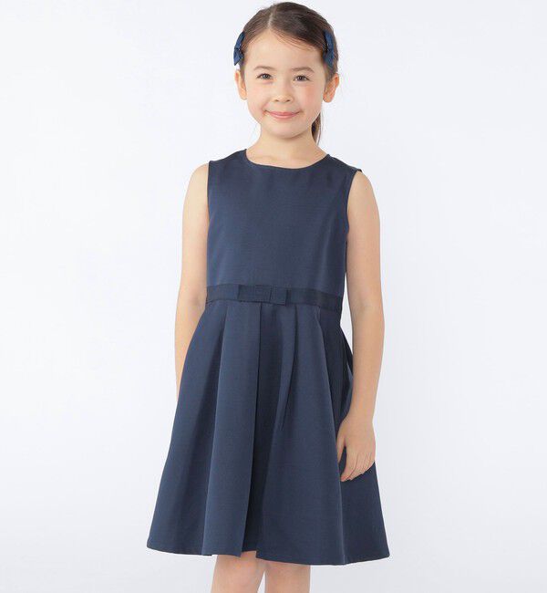 SHIPS KIDS「SHIPS KIDS:110～130cm /セレモニー ノースリーブワンピース」|ワンピース|