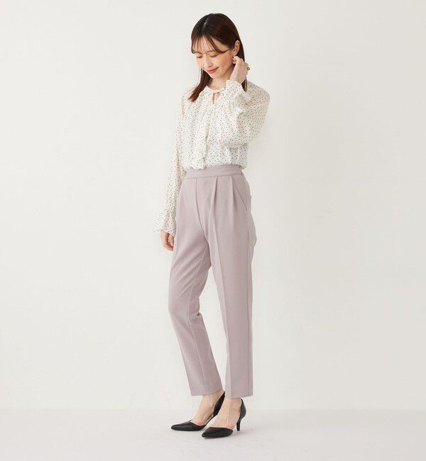 SHIPS Colors 「SHIPS Colors:ストレッチ ジョーゼット テーパードパンツ 3 （セットアップ対応可能）◇」|その他|