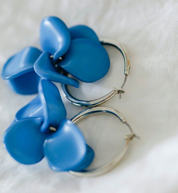 quaranciel「quaranciel: カラー フラワー フープ ピアス」|ピアス|