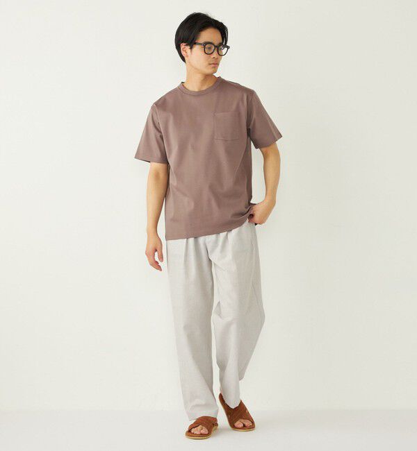 SHIPS Colors 「SHIPS Colors:〈接触冷感〉シルケット コットン クルーネック TEE◇」|Tシャツ・カットソー|