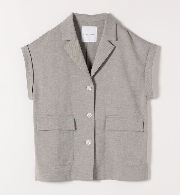 quaranciel「quaranciel: ウーステッド フレンチスリーブ テーラード ジレ ジャケット」|その他|