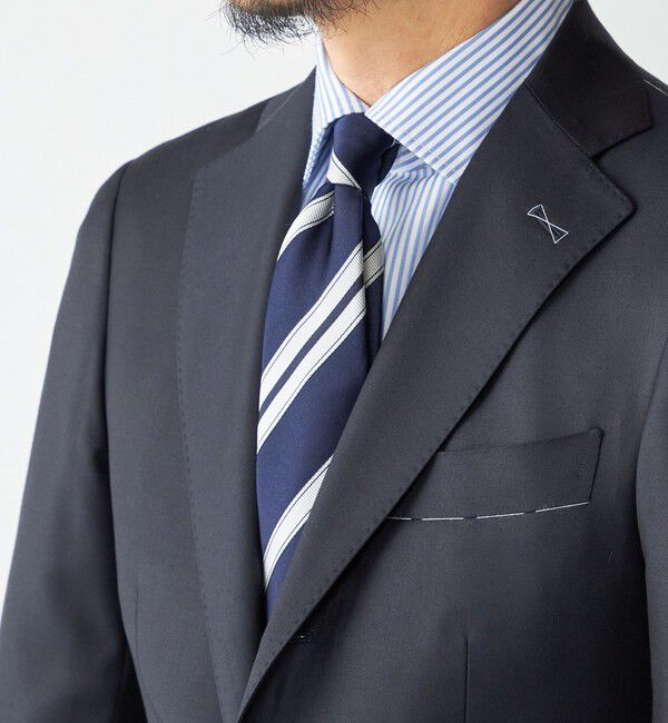 SHIPS「SHIPS: ネイビー ソリッド/ストライプ/ドット ネクタイ」|ネクタイ・蝶ネクタイ|コバルトブルー