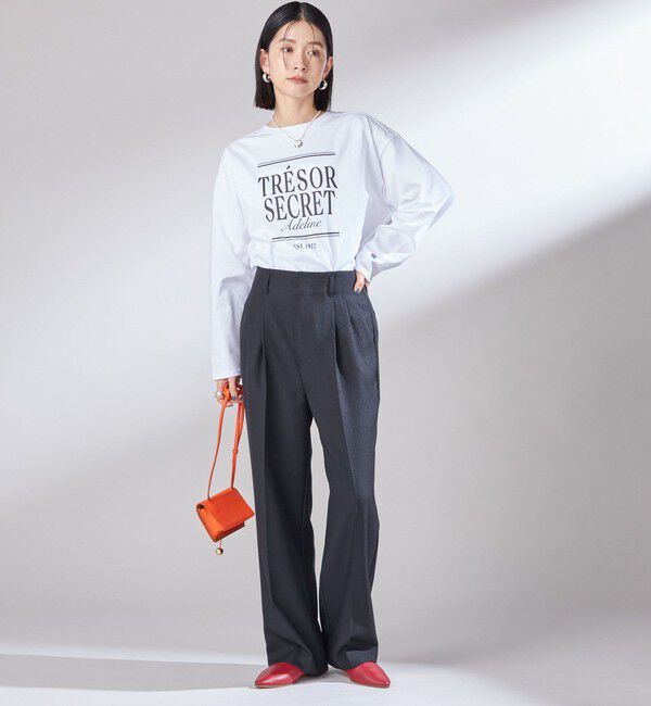 SHIPS for women「【SHIPS別注】Champion: プリント ロングスリーブ TEE」|Tシャツ・カットソー|