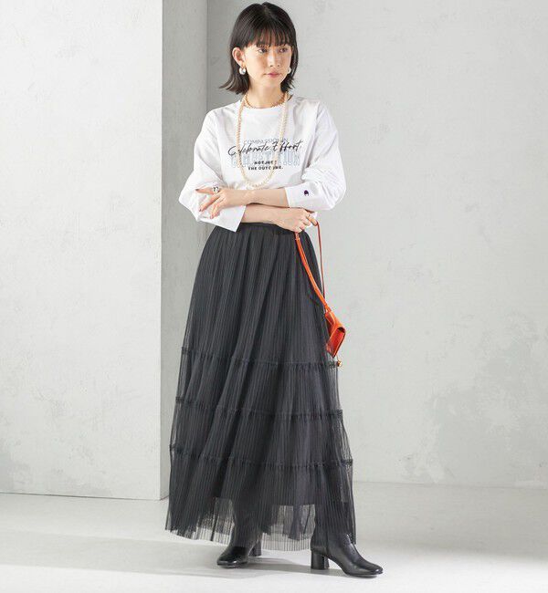 SHIPS for women「【SHIPS別注】Champion: プリント ロングスリーブ TEE」|Tシャツ・カットソー|