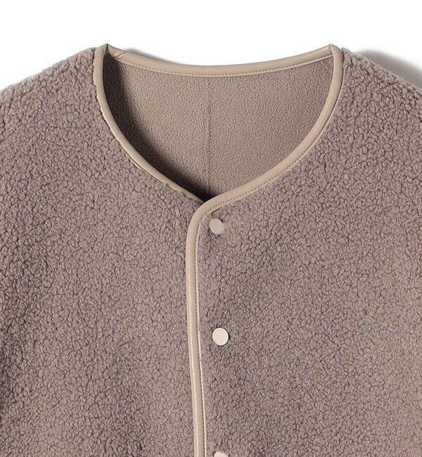 SHIPS for women「【一部WEB限定】〈手洗い可能〉NEW リバーシブル ボア ブルゾン」|ブルゾン・スタジャン|