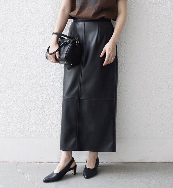 SHIPS any「SHIPS any: クロス ステッチ Iライン スカート」|タイト|