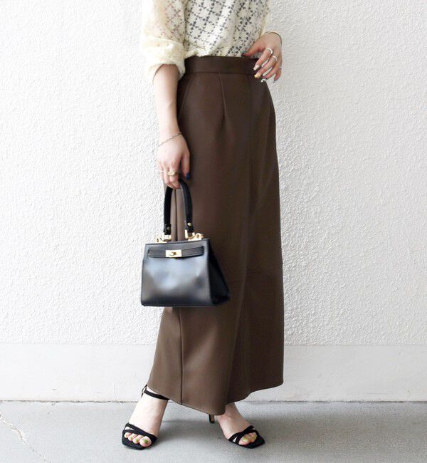 SHIPS any「SHIPS any: クロス ステッチ Iライン スカート」|タイト|