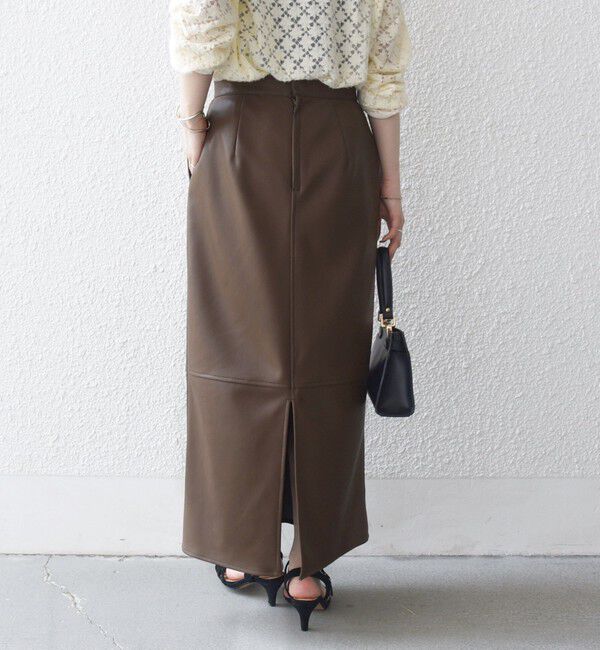 SHIPS any「SHIPS any: クロス ステッチ Iライン スカート」|タイト|