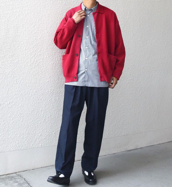 SHIPS any「SHIPS any:〈手洗い可能〉ハイゲージ ミラノリブ ブラッシュド ニット ポロ カーディガン◇」|カーディガン|