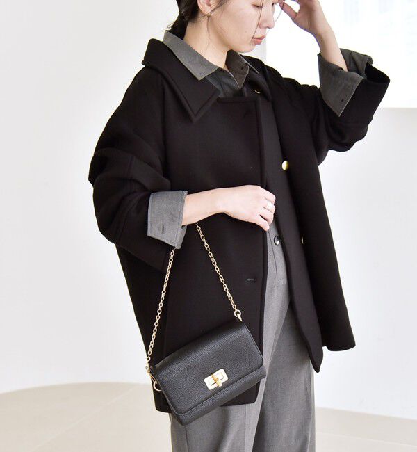 quaranciel「quaranciel:〈手洗い可能〉ダンボール ステンカラー ジャケット コート26SS」|ステンカラーコート|