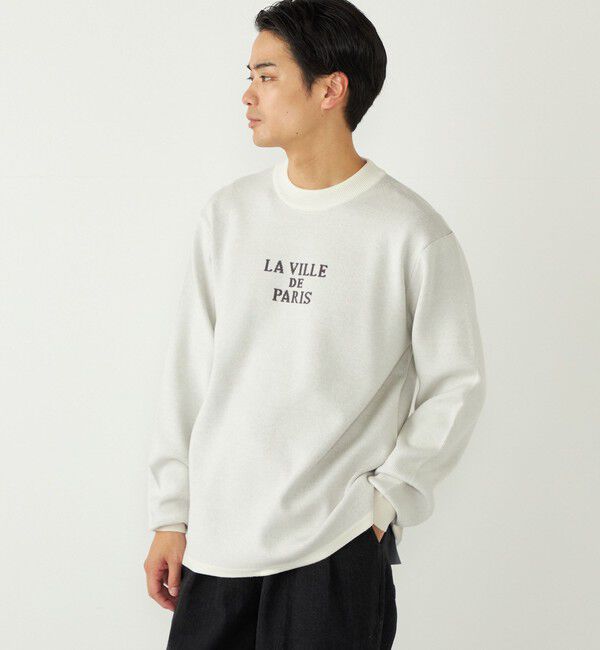 SHIPS Colors 「SHIPS Colors:〈洗濯機可能〉クリーミー ロゴ クルーネック ニット」|ニット・セーター|