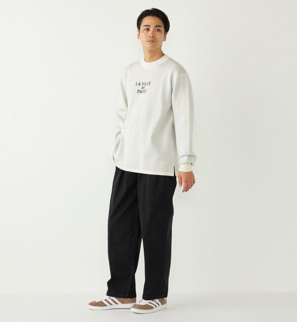 SHIPS Colors 「SHIPS Colors:〈洗濯機可能〉クリーミー ロゴ クルーネック ニット」|ニット・セーター|