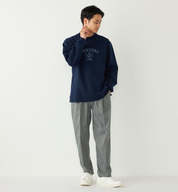 SHIPS Colors 「SHIPS Colors:〈洗濯機可能〉クリーミー ロゴ クルーネック ニット」|ニット・セーター|