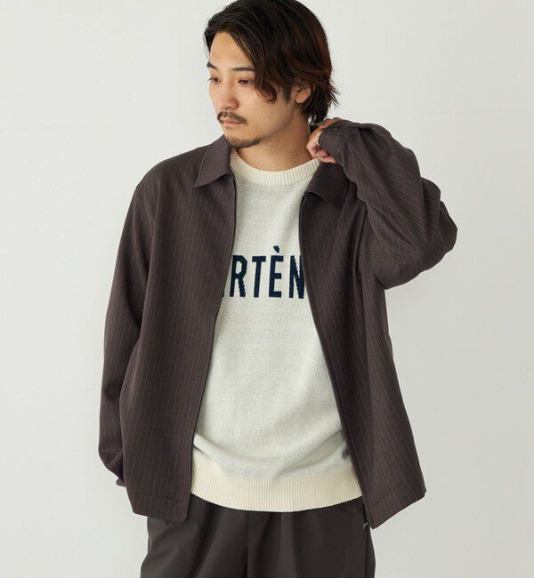 SHIPS Colors 「SHIPS Colors:〈手洗い可能〉モール ジャカード ロゴ ニット」|ニット・セーター|