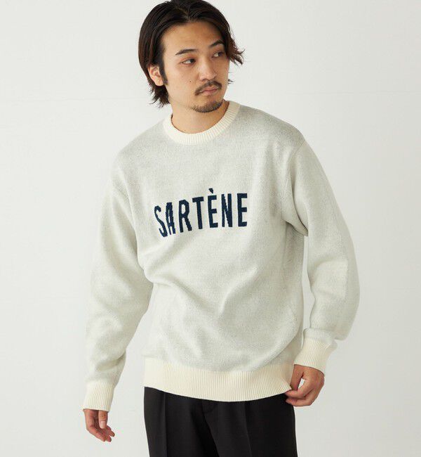 SHIPS Colors 「SHIPS Colors:〈手洗い可能〉モール ジャカード ロゴ ニット」|ニット・セーター|