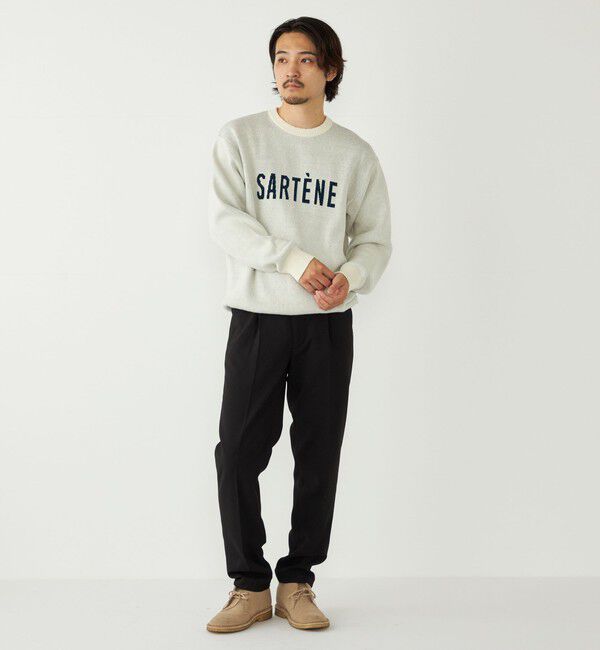 SHIPS Colors 「SHIPS Colors:〈手洗い可能〉モール ジャカード ロゴ ニット」|ニット・セーター|