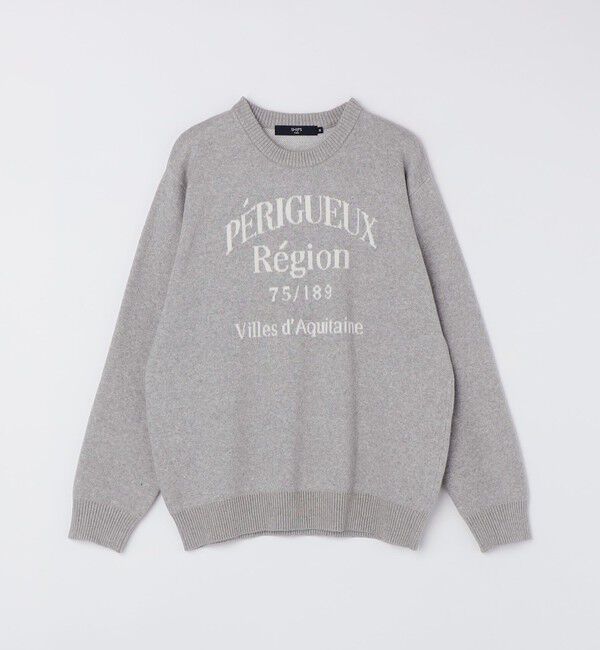 SHIPS Colors 「SHIPS Colors:〈手洗い可能〉モール ジャカード ロゴ ニット」|ニット・セーター|