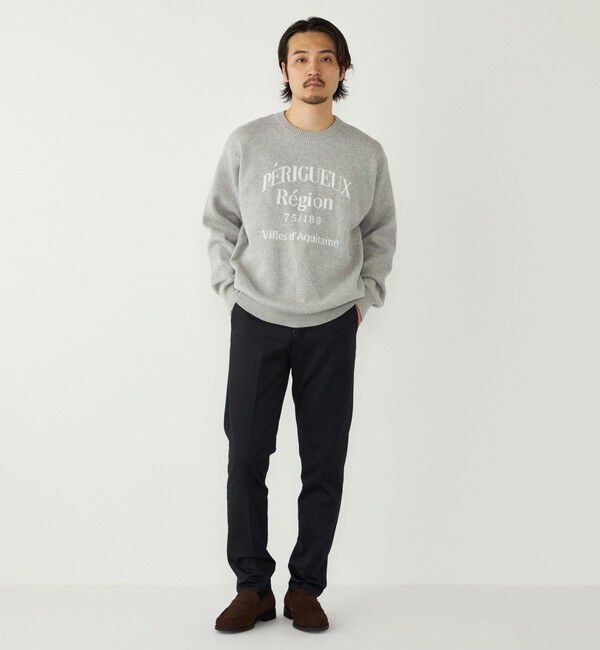 SHIPS Colors 「SHIPS Colors:〈手洗い可能〉モール ジャカード ロゴ ニット」|ニット・セーター|