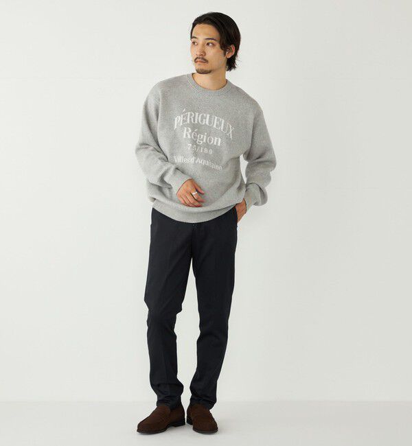 SHIPS Colors 「SHIPS Colors:〈手洗い可能〉モール ジャカード ロゴ ニット」|ニット・セーター|