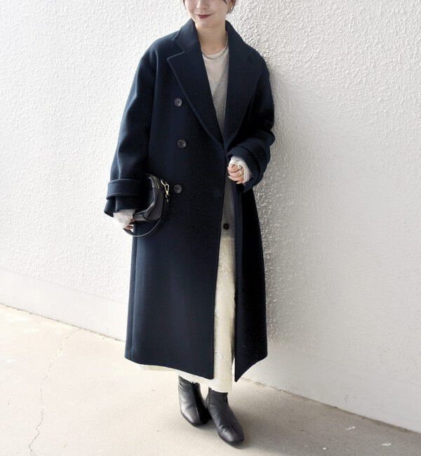 SHIPS any「【WEB限定】SHIPS any: PURE WOOL ロング テーラード コート」|チェスターコート|