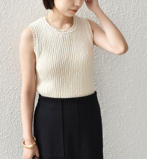 SHIPS Colors 「SHIPS Colors:〈手洗い可能〉スラブ ニット タンクトップ◇」|タンクトップ|