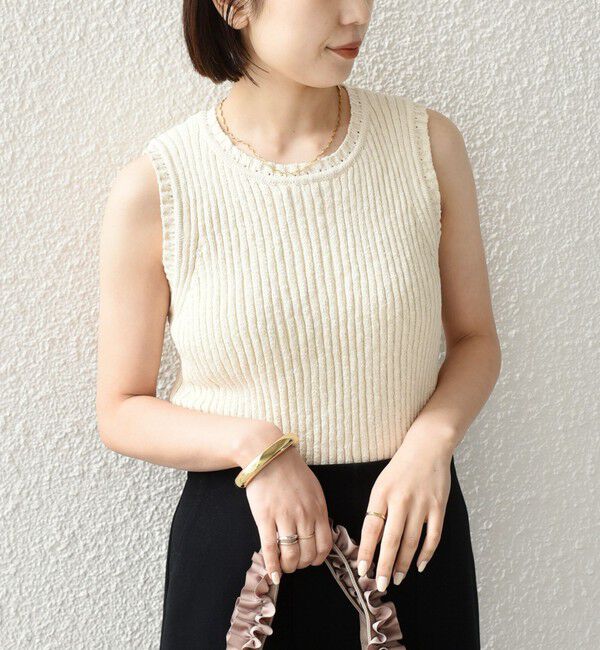 SHIPS Colors 「SHIPS Colors:〈手洗い可能〉スラブ ニット タンクトップ◇」|タンクトップ|