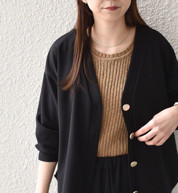 SHIPS Colors 「SHIPS Colors:〈手洗い可能〉スラブ ニット タンクトップ◇」|タンクトップ|キャメル