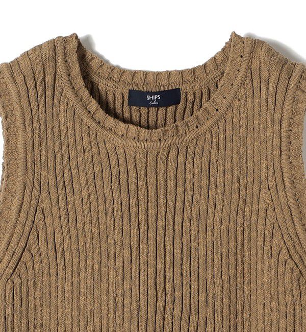 SHIPS Colors 「SHIPS Colors:〈手洗い可能〉スラブ ニット タンクトップ◇」|タンクトップ|