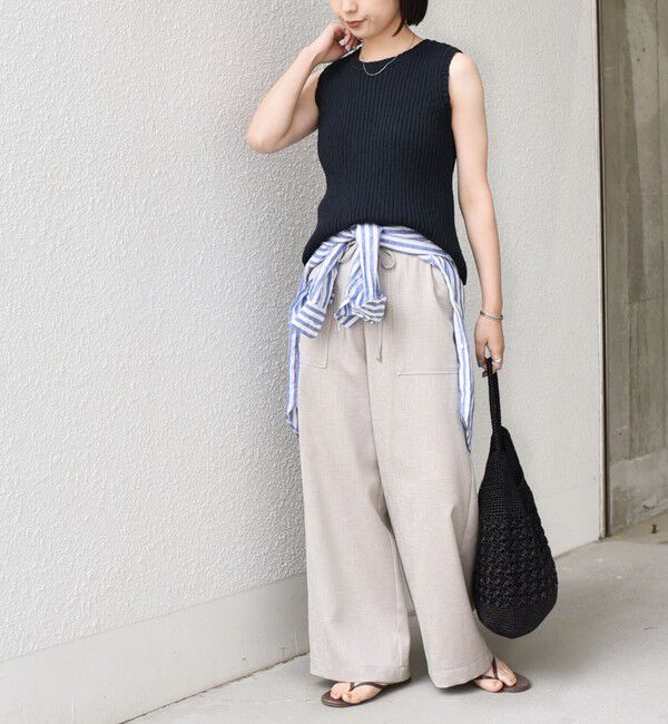 SHIPS Colors 「SHIPS Colors:〈手洗い可能〉スラブ ニット タンクトップ◇」|タンクトップ|