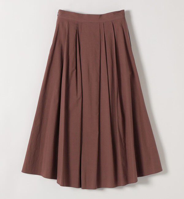 SHIPS any「SHIPS any:〈洗濯機可能〉コットンミックス タイプライター フレア タック スカート」|スカート|